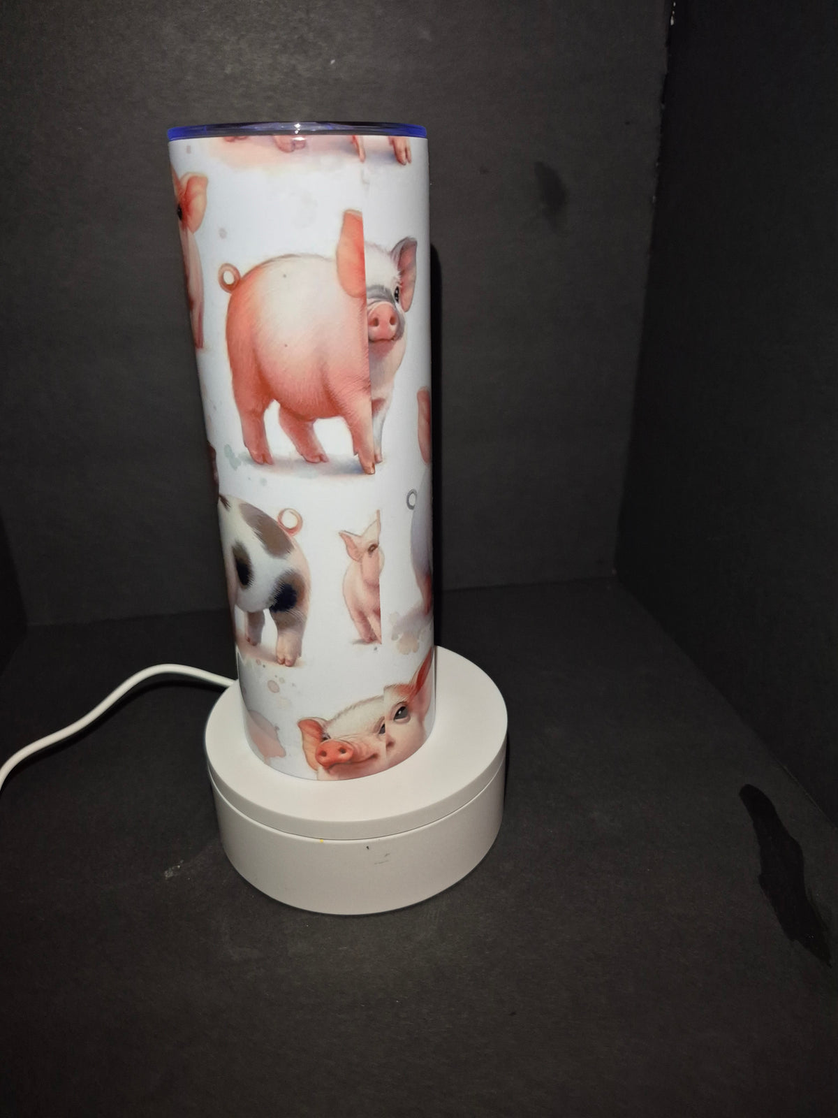Cute pigs 20 iz stainless steel tumbler