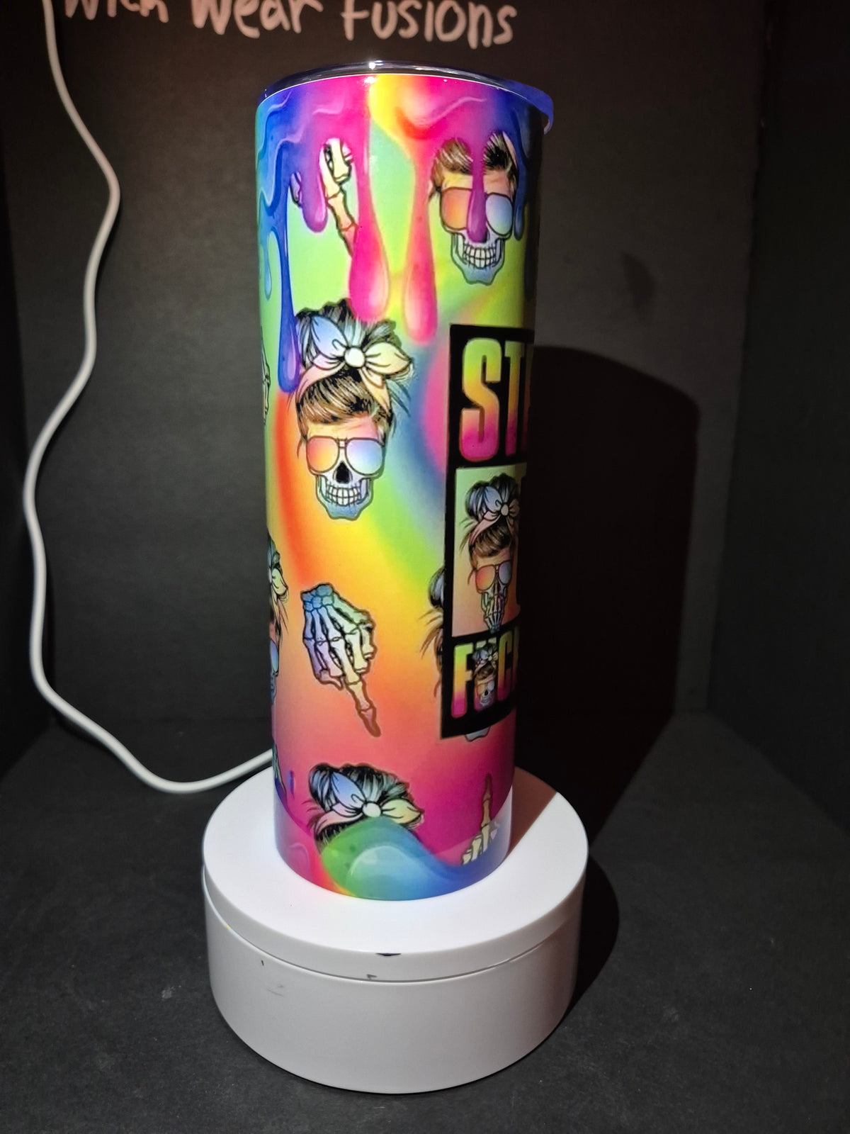 Straight Outta fucks 20 oz stainless steel double wall tumbler