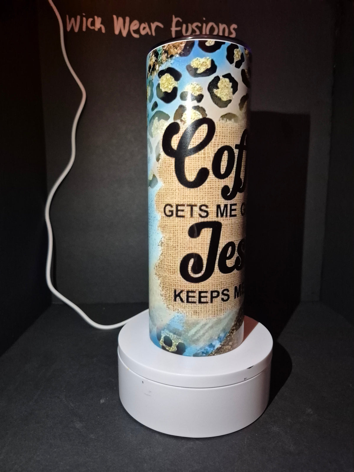 Coffee and Jesus 20 oz double wall stainless steel tumbler