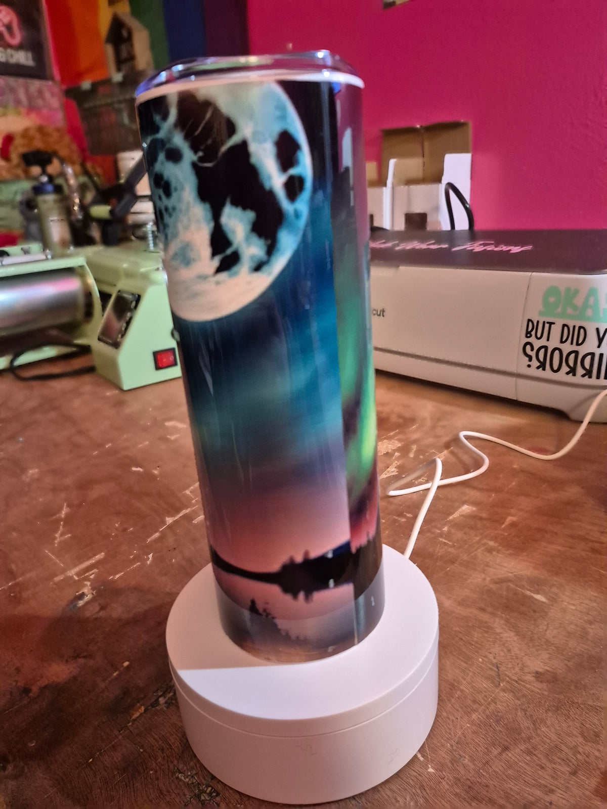 Wolf Northern Lights Tumbler