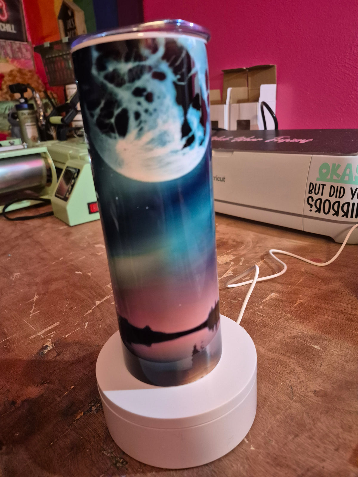 Wolf Northern Lights Tumbler