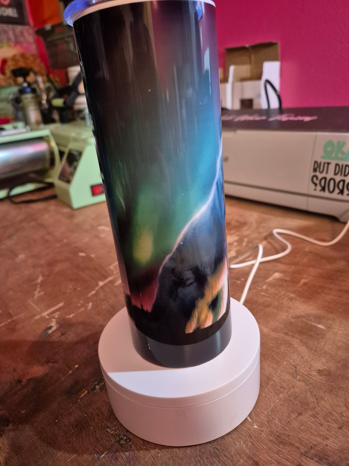 Wolf Northern Lights Tumbler