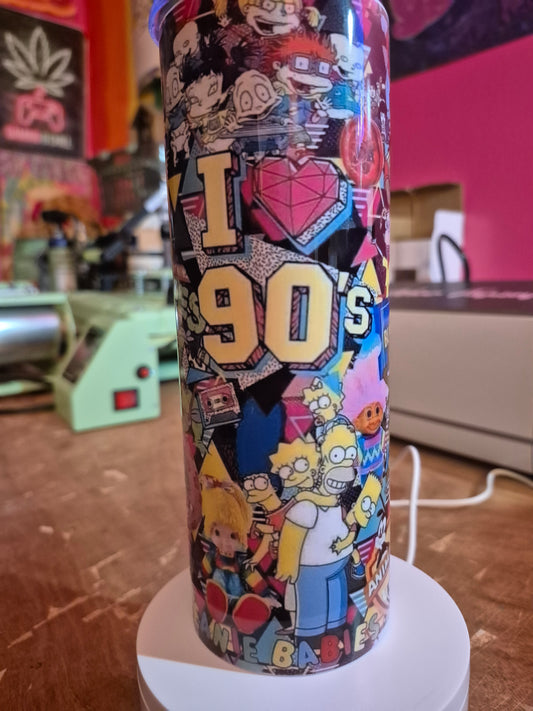 I heart 90's tumbler