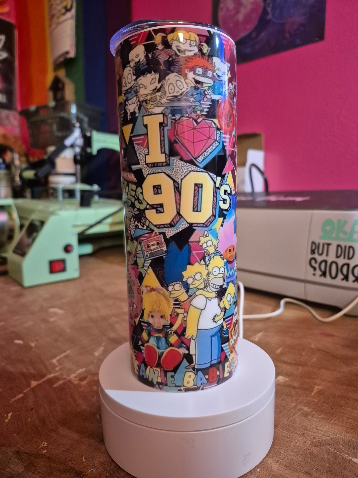 I heart 90's tumbler
