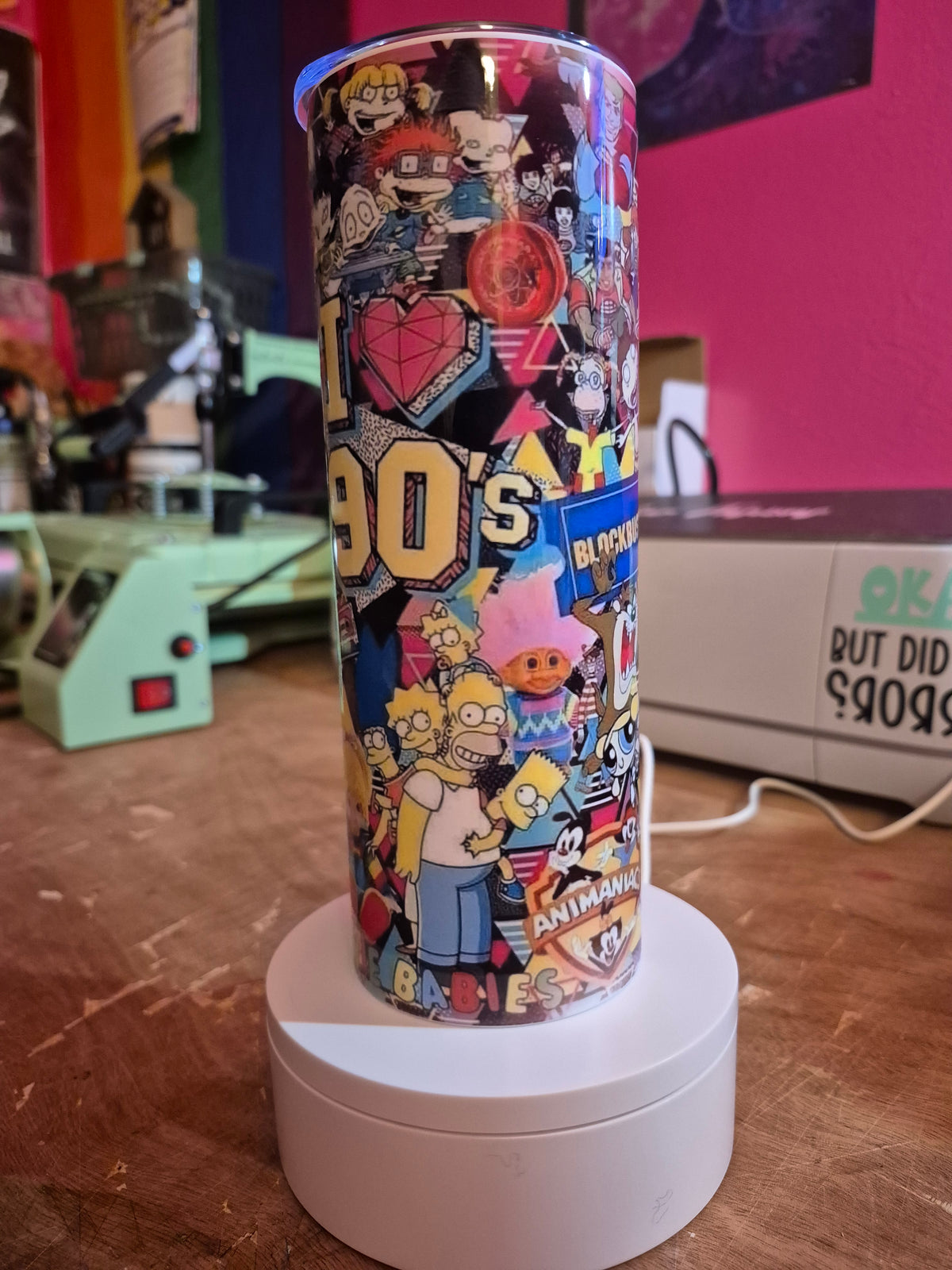 I heart 90's tumbler