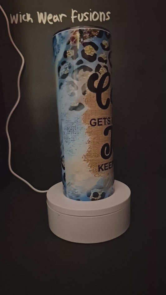 Coffee and Jesus 20 oz double wall stainless steel tumbler