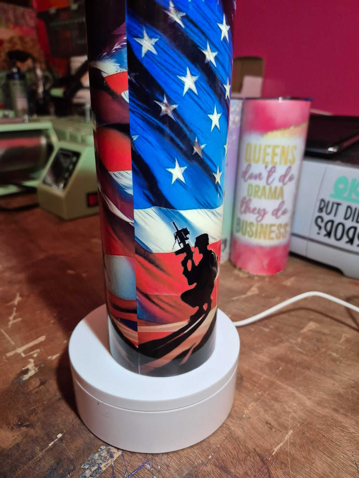 Veterans 20 oz stainless steel tumbler