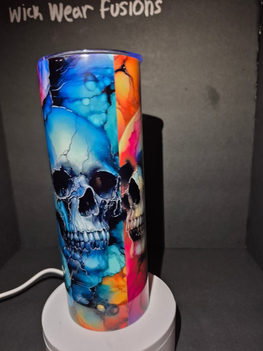 Skulls and roses 20 oz stainless steel tumbler