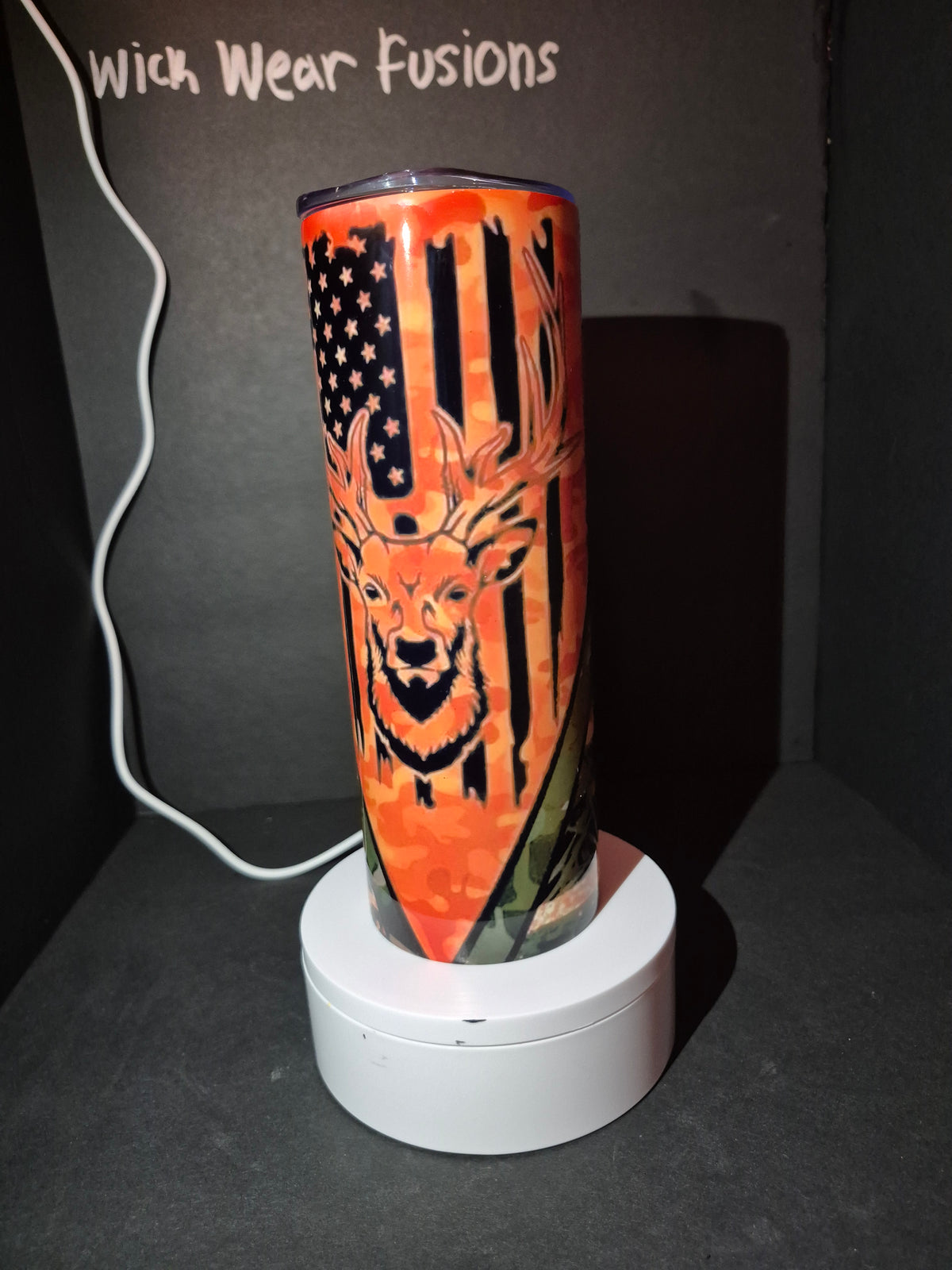 Orange Country 20 oz double wall stainless steel tumbler