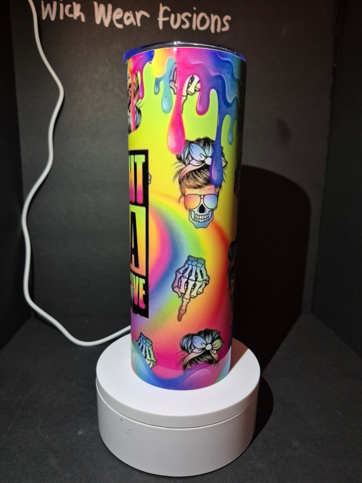 Straight Outta fucks 20 oz stainless steel double wall tumbler