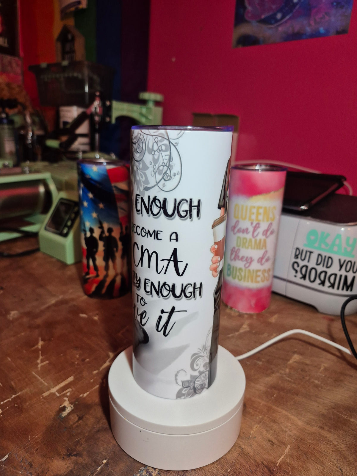 CMA 20 oz stainless steel tumbler