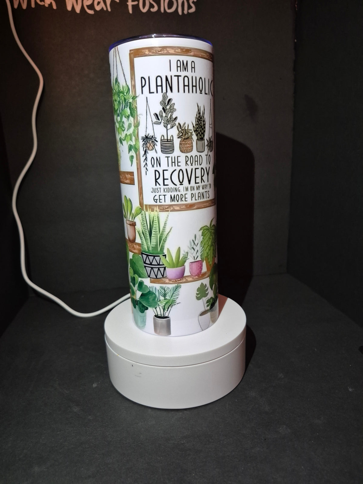 Plantaholic 20 oz double wall stainless steel tumbler