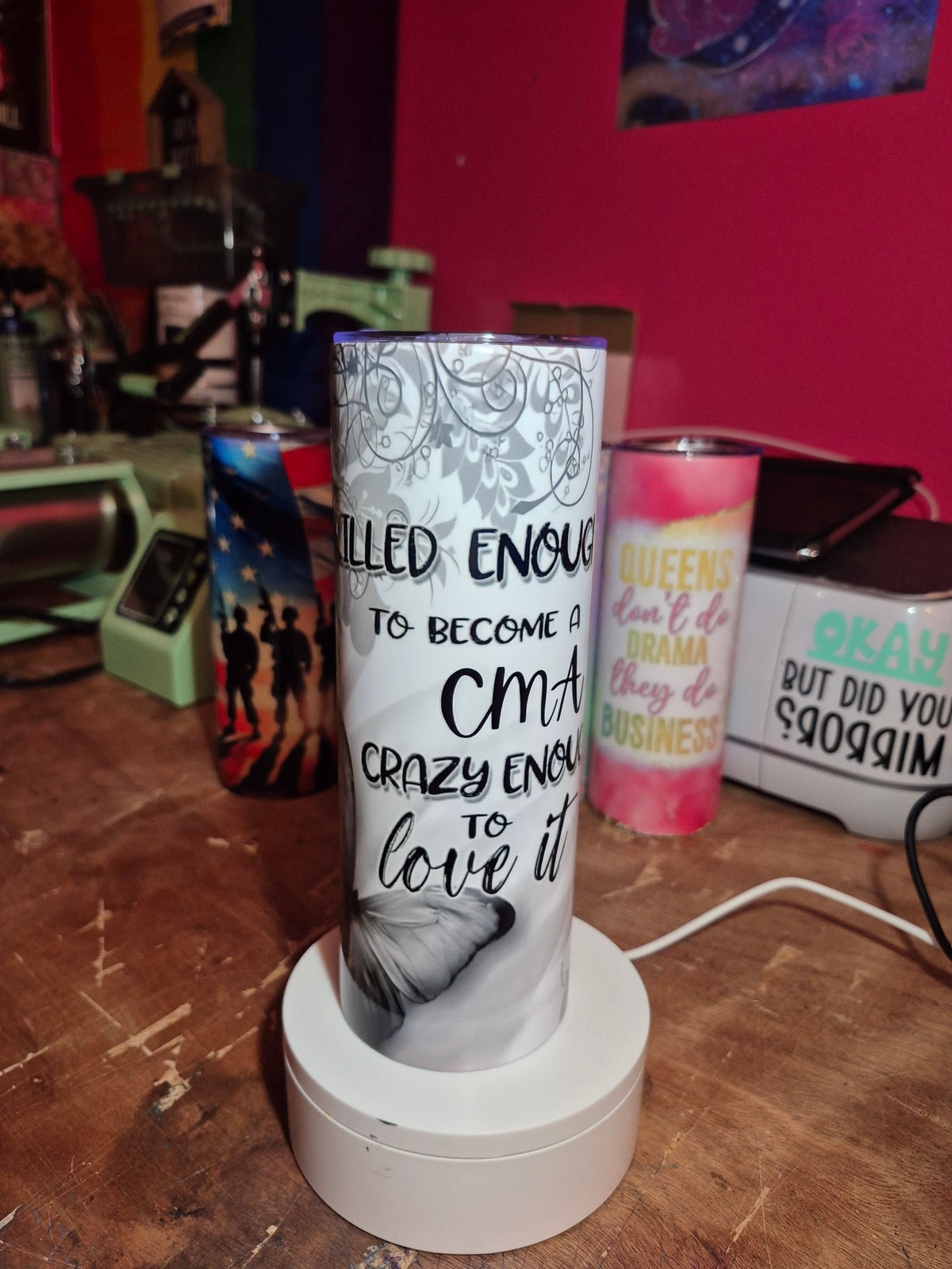 CMA 20 oz stainless steel tumbler