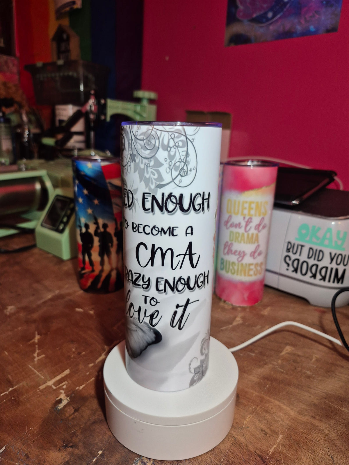 CMA 20 oz stainless steel tumbler