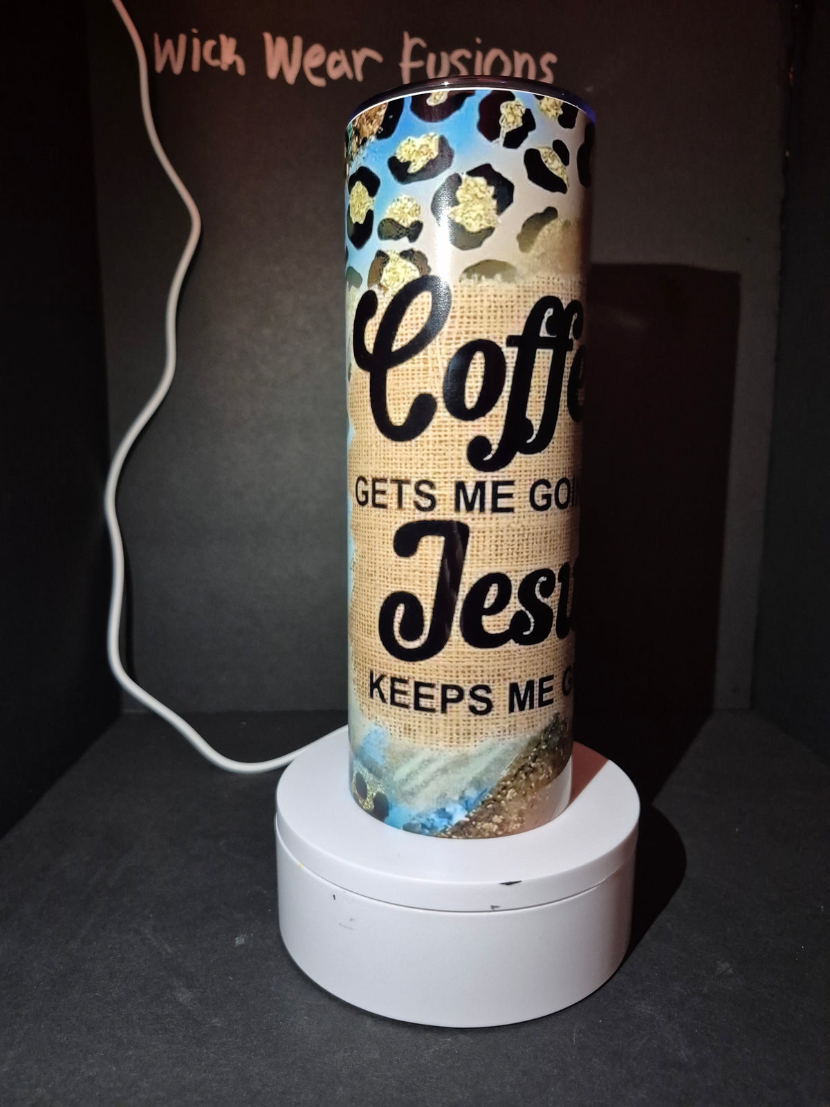 Coffee and Jesus 20 oz double wall stainless steel tumbler