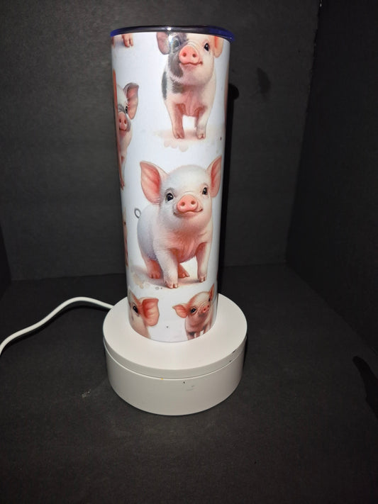 Cute pigs 20 iz stainless steel tumbler