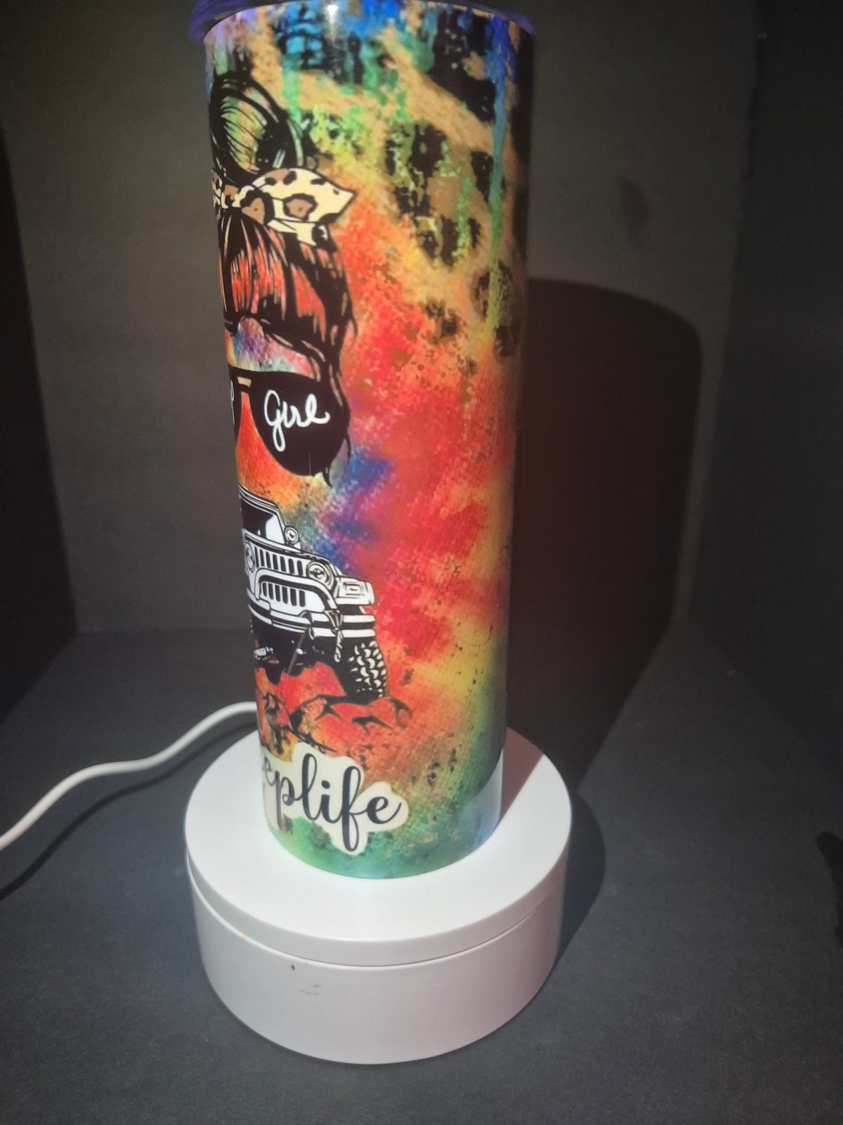 Jeep girl 20 oz stainless steel tumbler