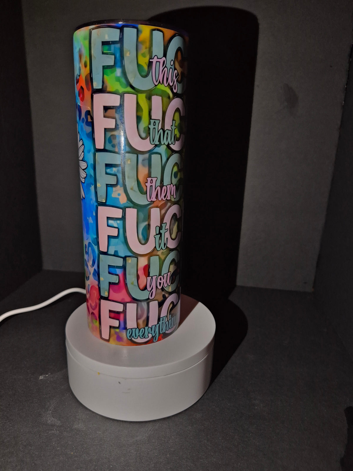 F*CK 20 oz stainless steel tumbler