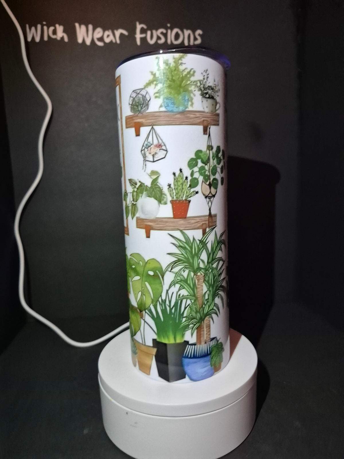 Plantaholic 20 oz double wall stainless steel tumbler