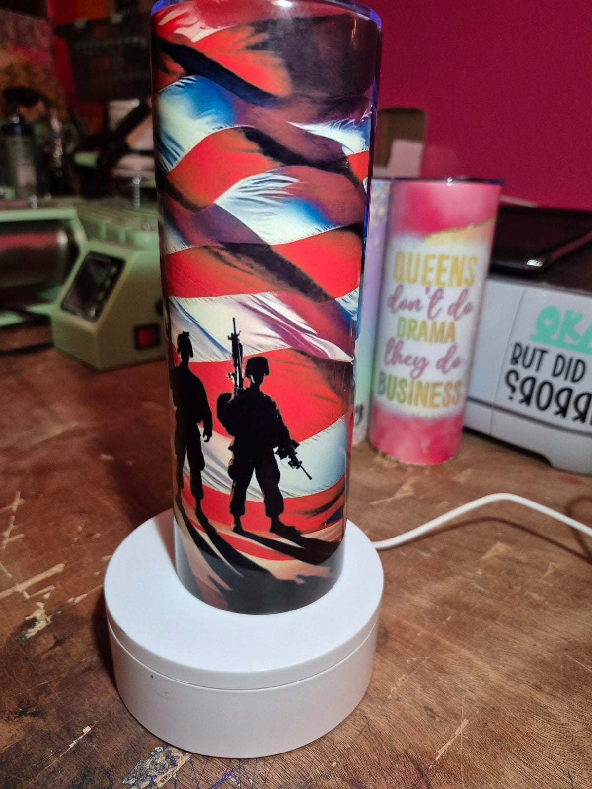 Veterans 20 oz stainless steel tumbler