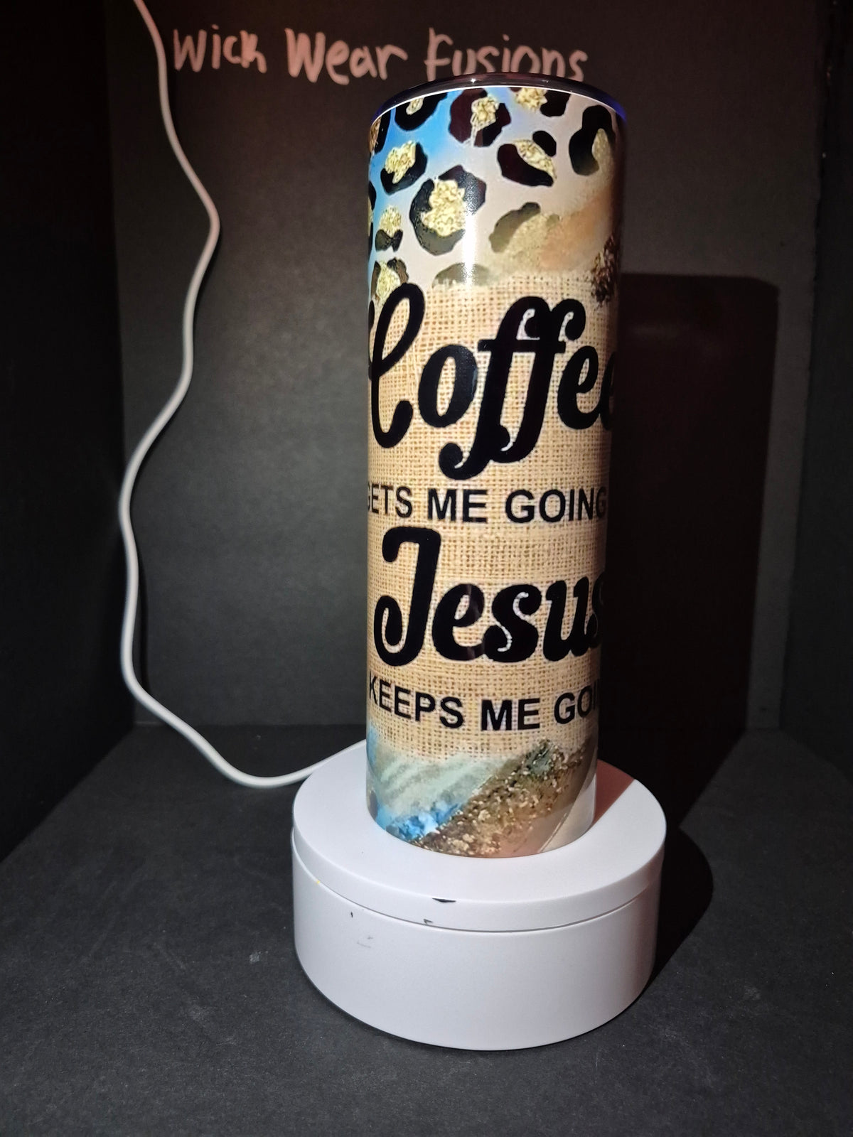 Coffee and Jesus 20 oz double wall stainless steel tumbler
