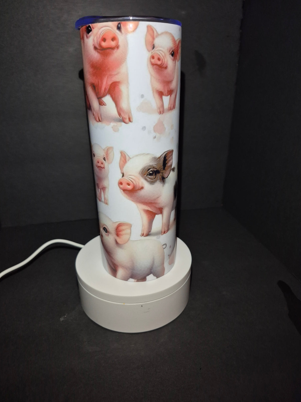 Cute pigs 20 iz stainless steel tumbler