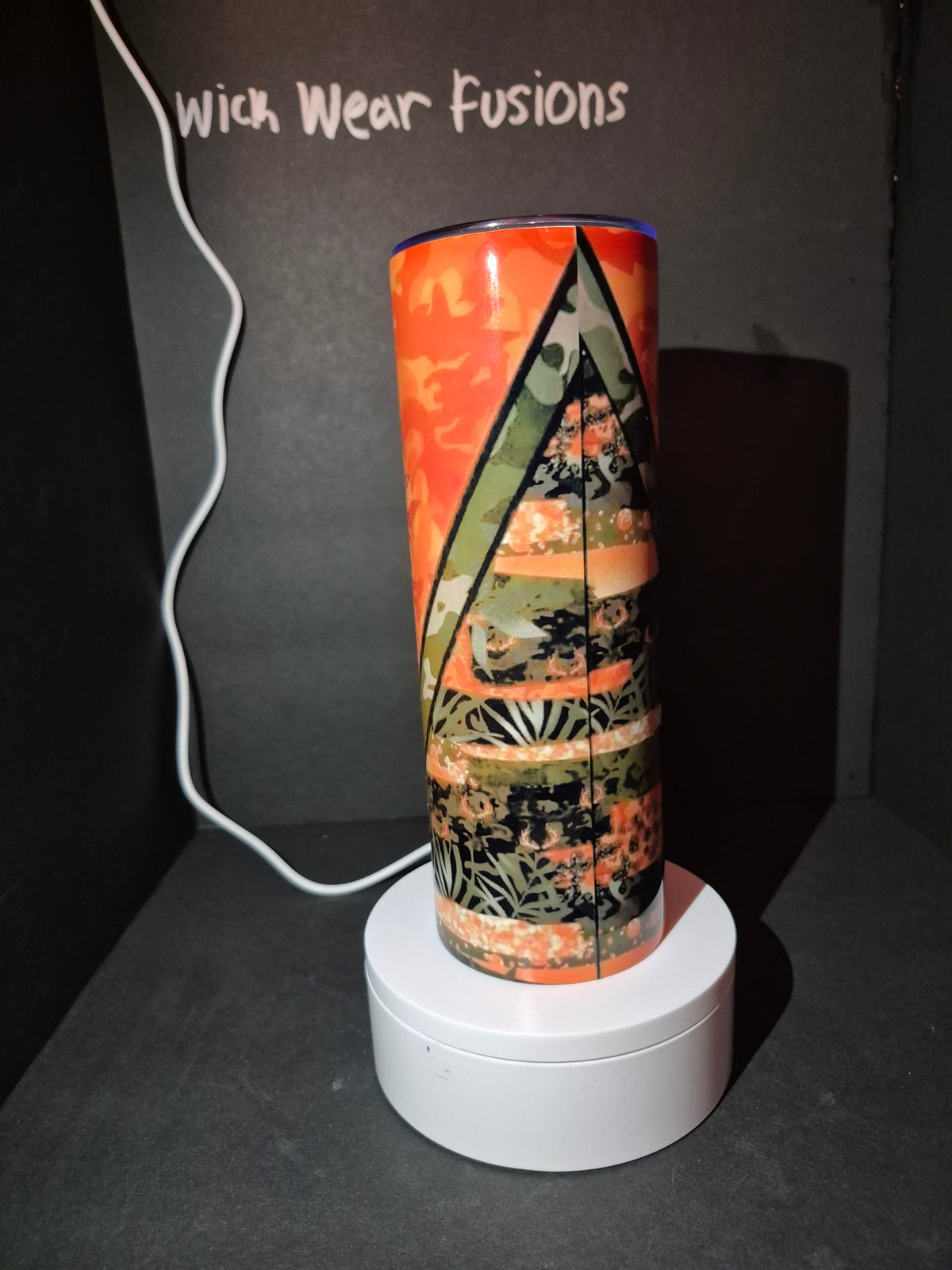 Orange Country 20 oz double wall stainless steel tumbler