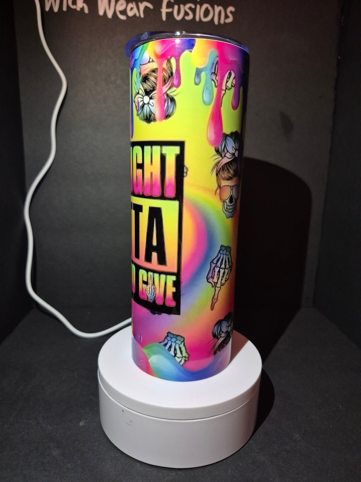 Straight Outta fucks 20 oz stainless steel double wall tumbler
