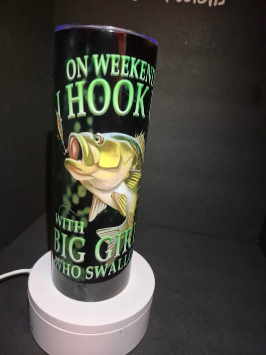 Weekend Hookup Fishing Tumbler – 20 oz Stainless Steel double wall tumbler