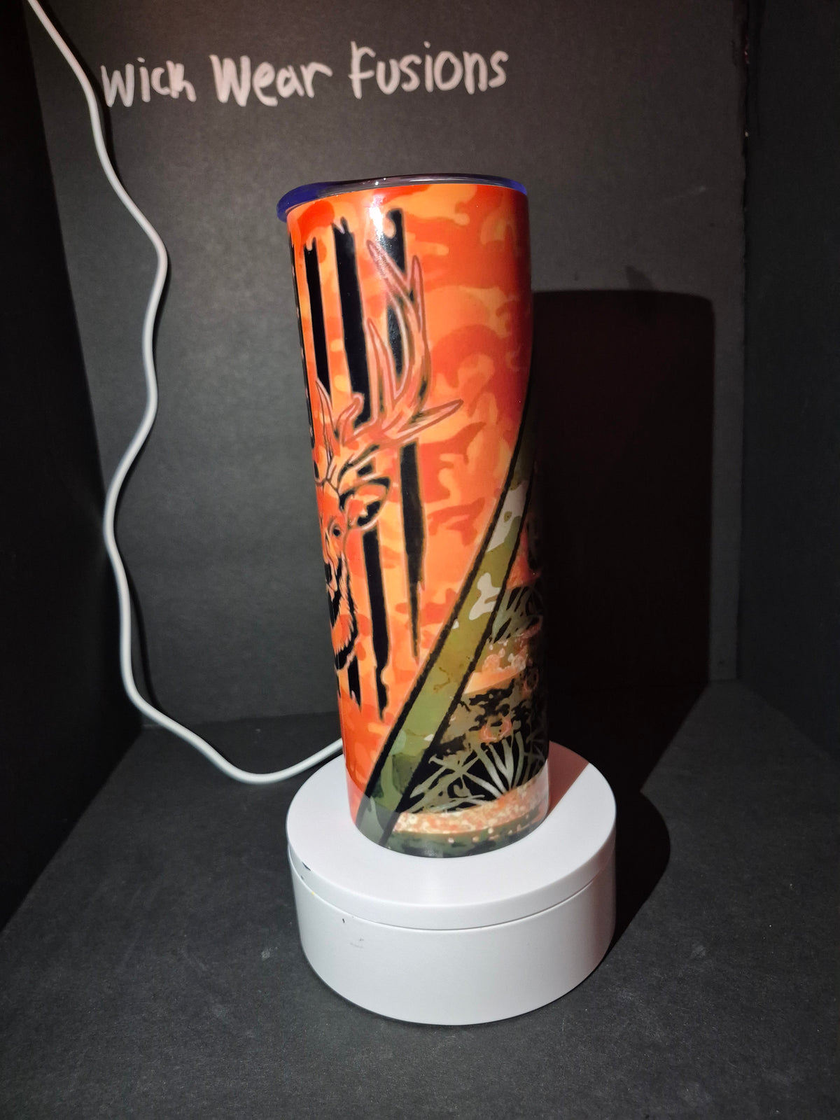 Orange Country 20 oz double wall stainless steel tumbler