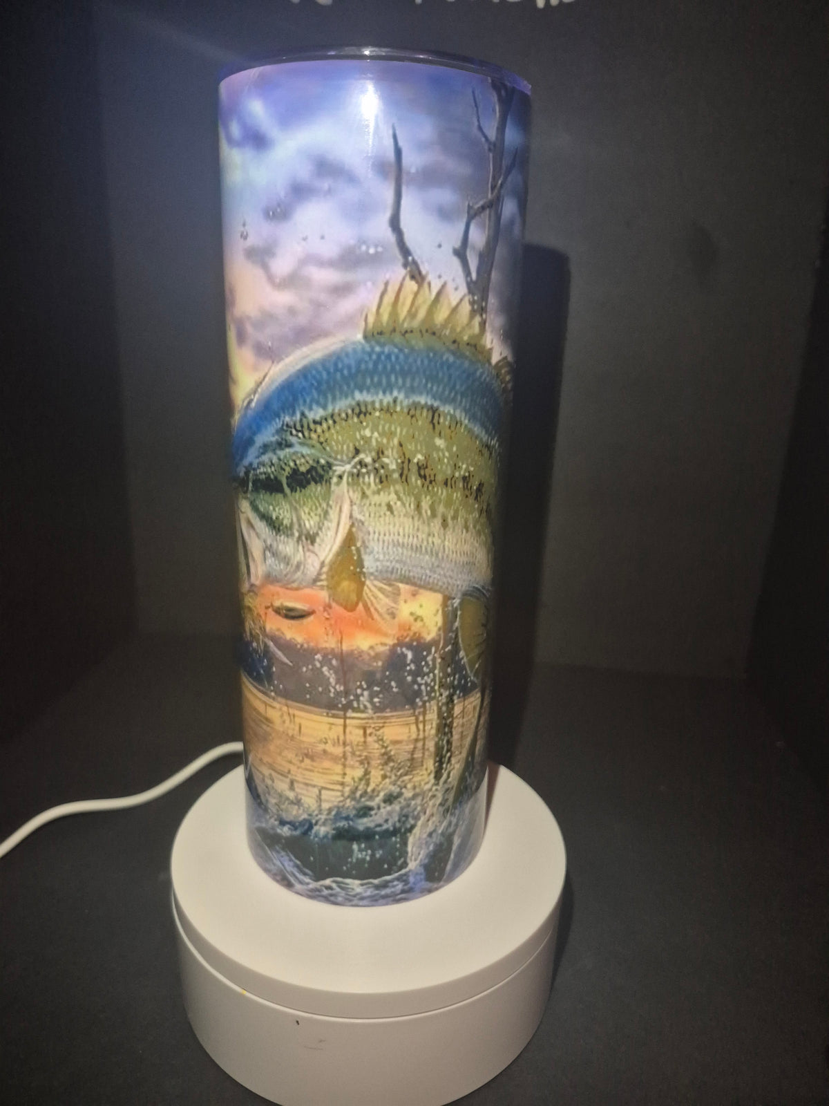 Eat sleep fish repeat 20 oz stainless steel tumbler