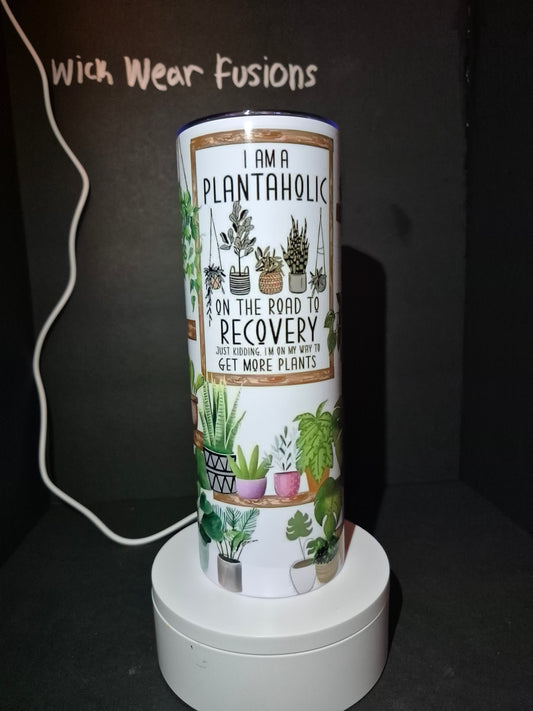 Plantaholic 20 oz double wall stainless steel tumbler