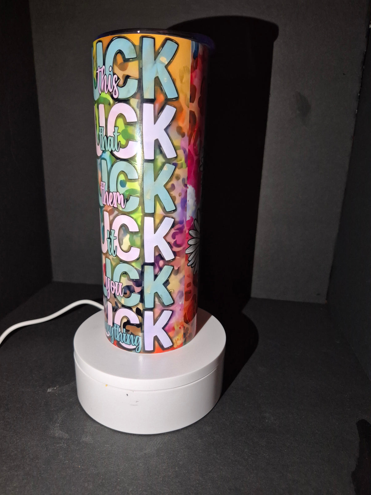 F*CK 20 oz stainless steel tumbler