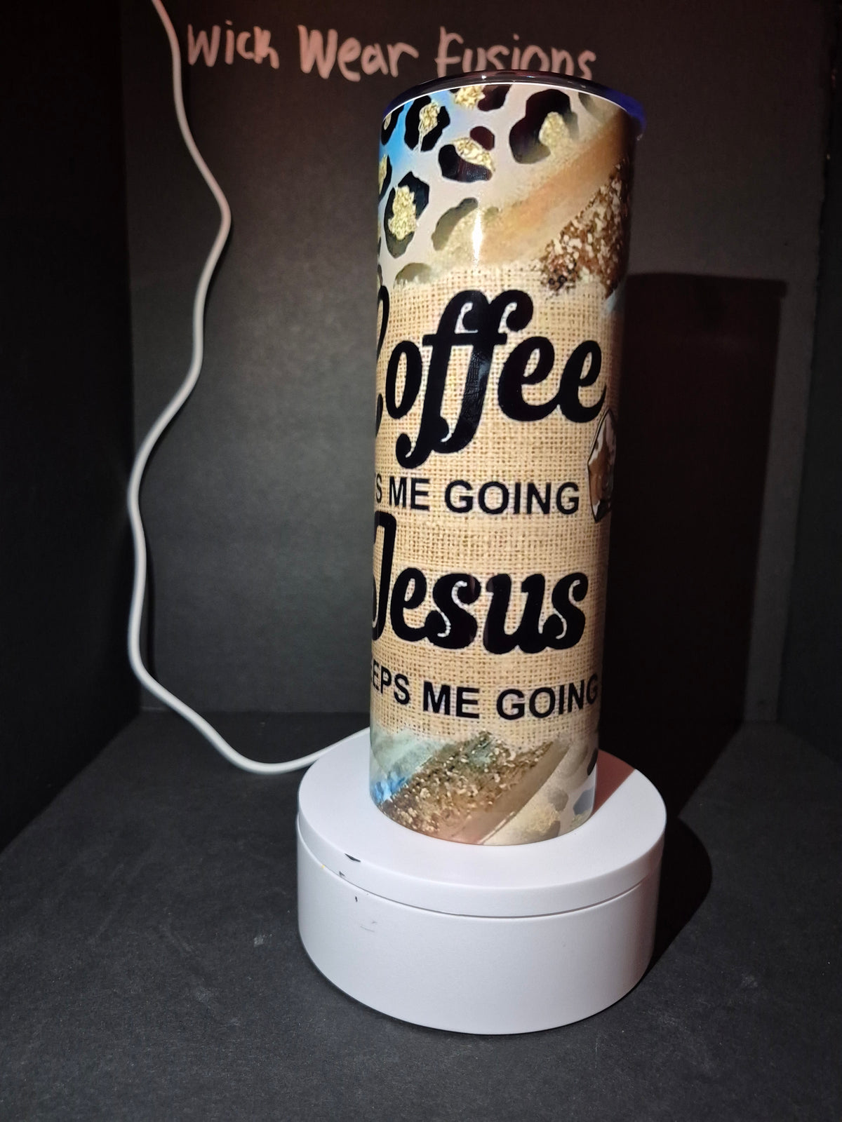 Coffee and Jesus 20 oz double wall stainless steel tumbler