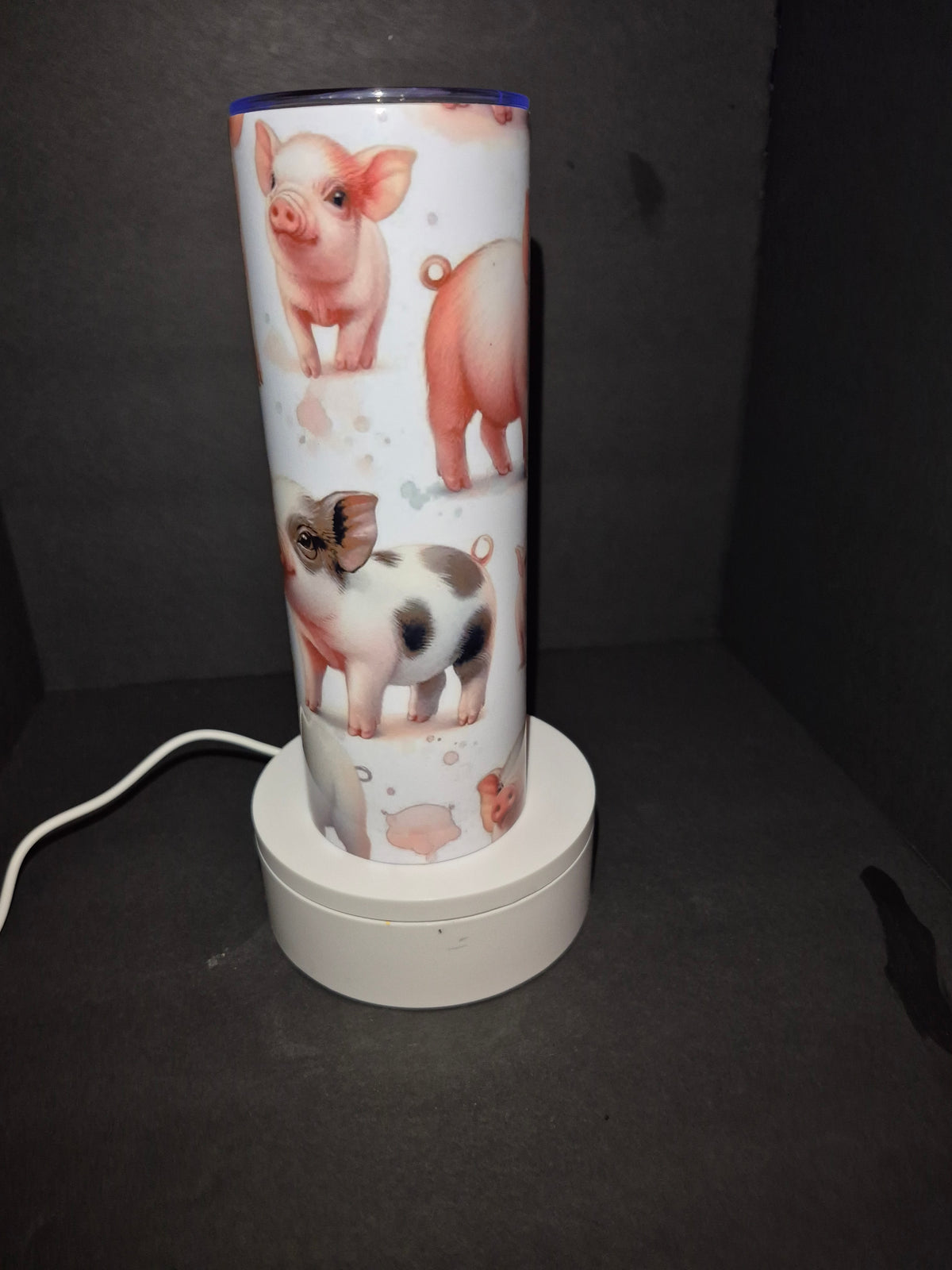Cute pigs 20 iz stainless steel tumbler