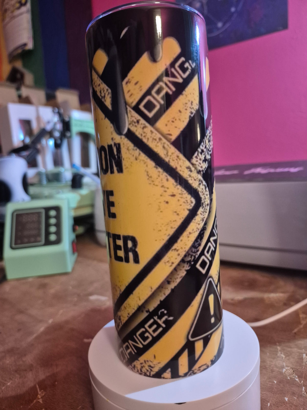 Caution I have no filter 20 oz tumbler