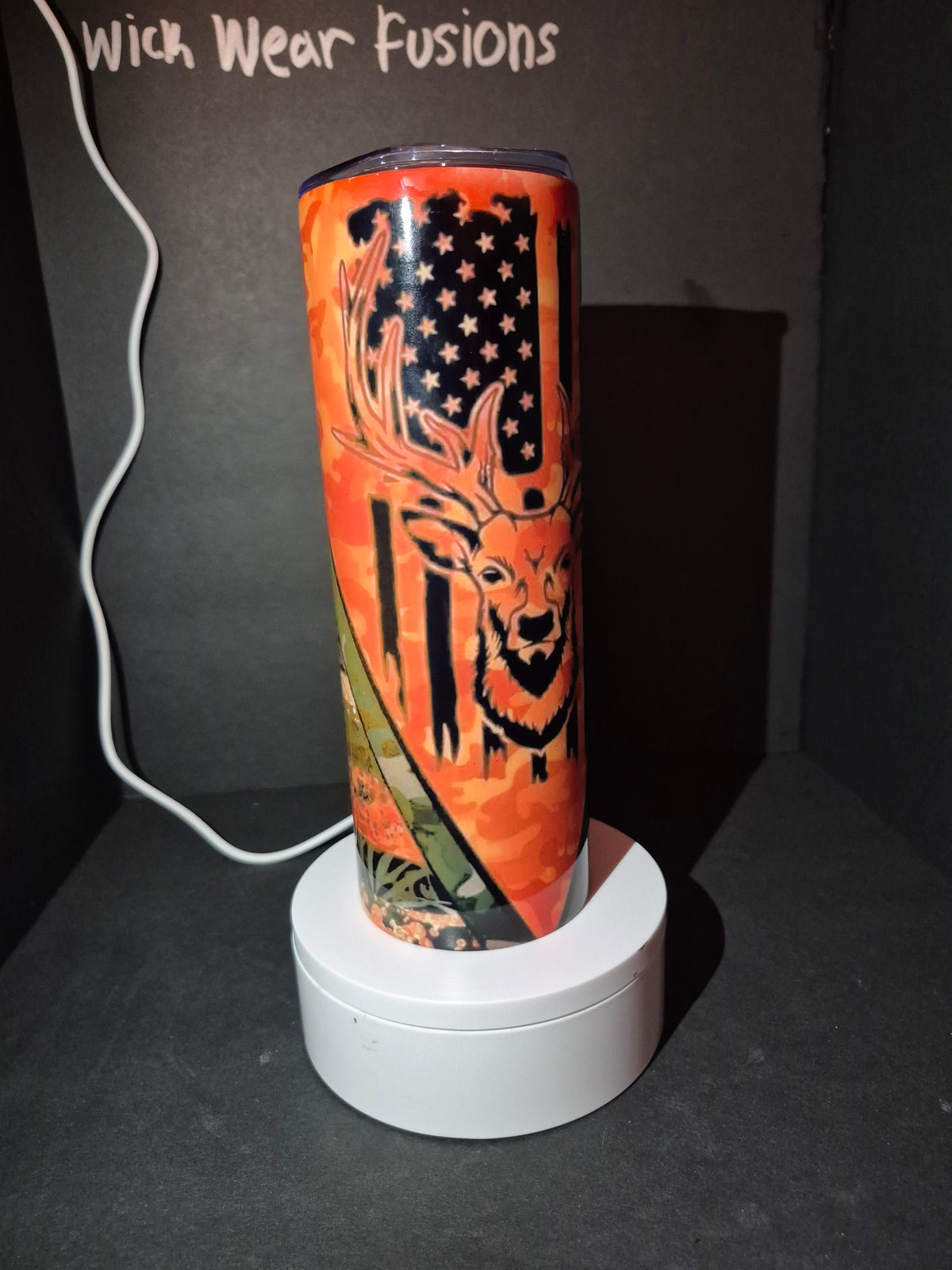 Orange Country 20 oz double wall stainless steel tumbler