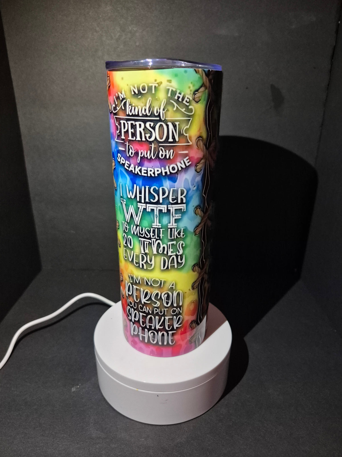 Sarcasm 20 oz stainless steel tumbler
