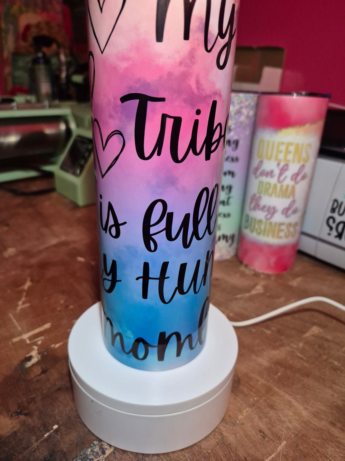 Tiny humans 20 oz stainless steel tumbler