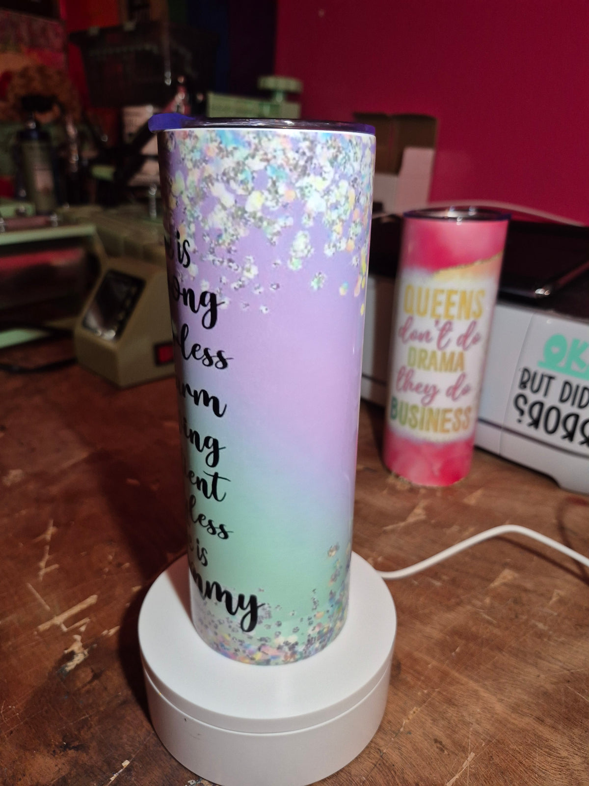 She is mommy 20 oz stainless steel tumbler