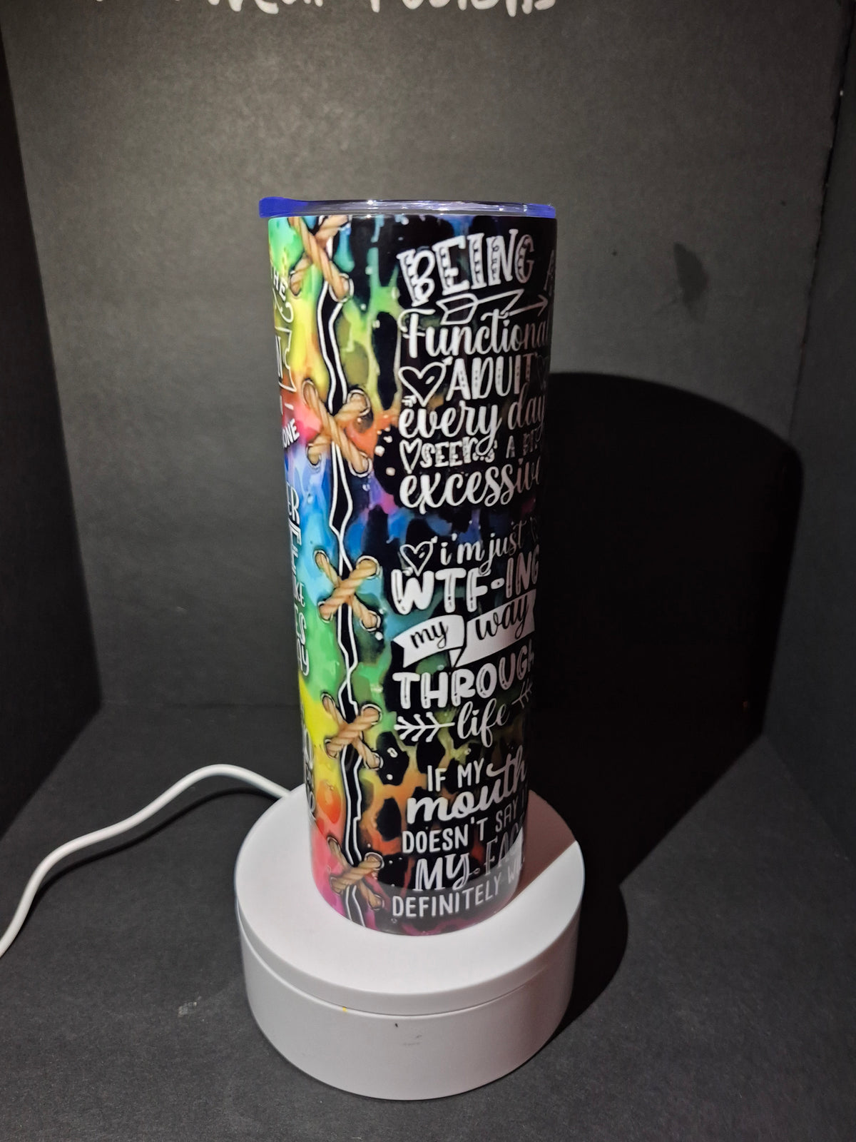 Sarcasm 20 oz stainless steel tumbler