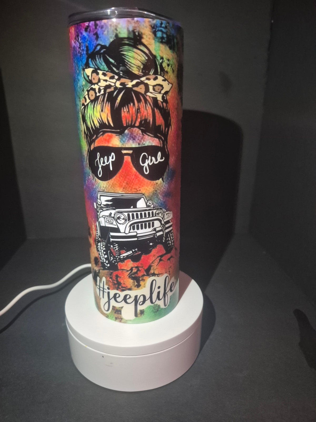 Jeep girl 20 oz stainless steel tumbler