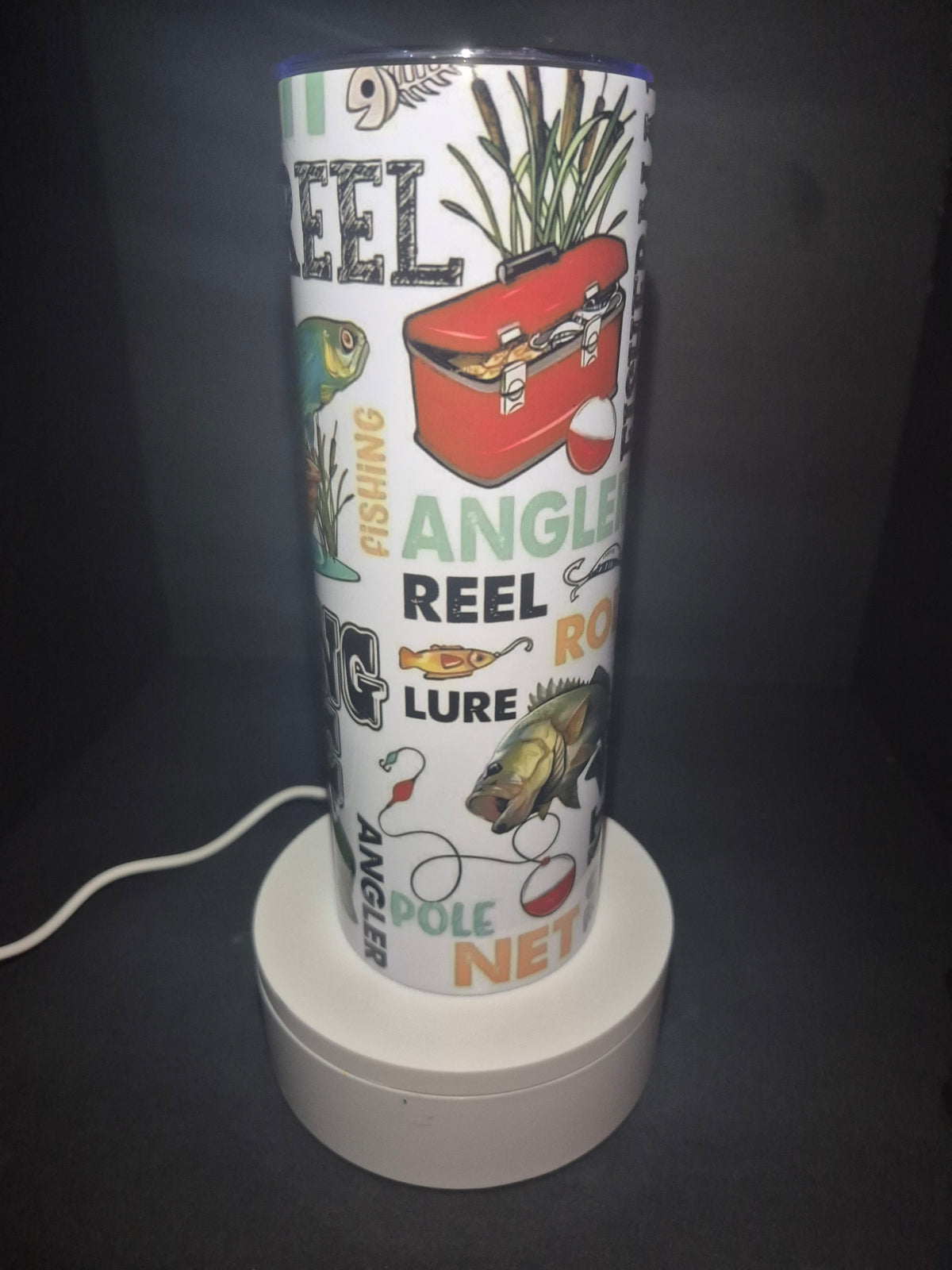 All about fishing 20 oz stainless steel tumbler