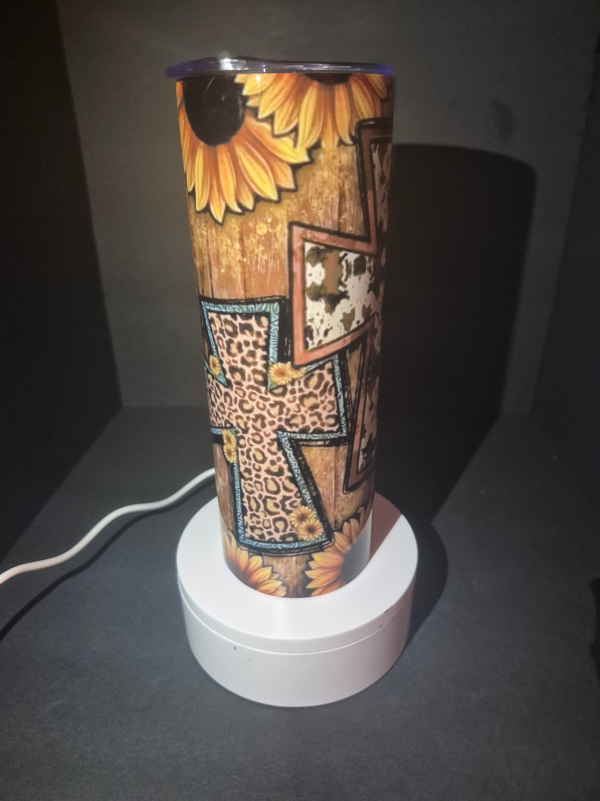 3 crosses 20 oz stainless steel tumbler