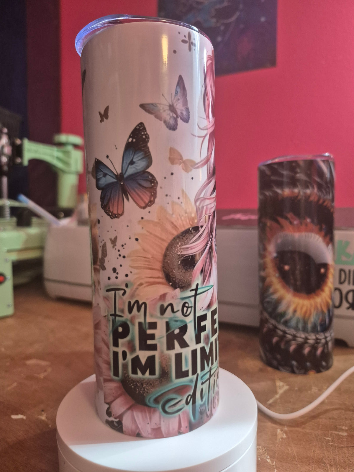 Im not perfect 20 oz stainless steel tumbler