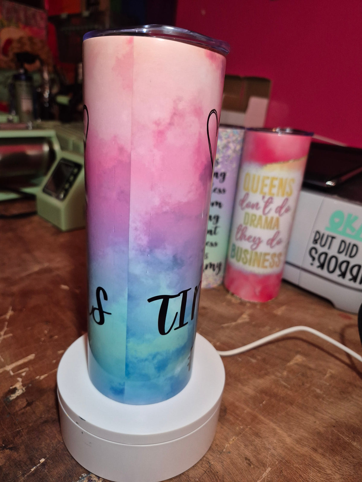Tiny humans 20 oz stainless steel tumbler
