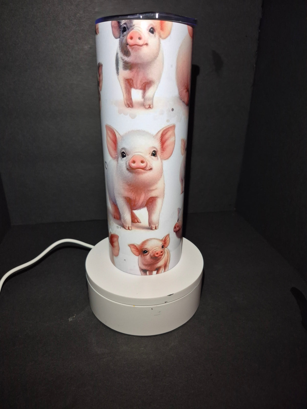 Cute pigs 20 iz stainless steel tumbler