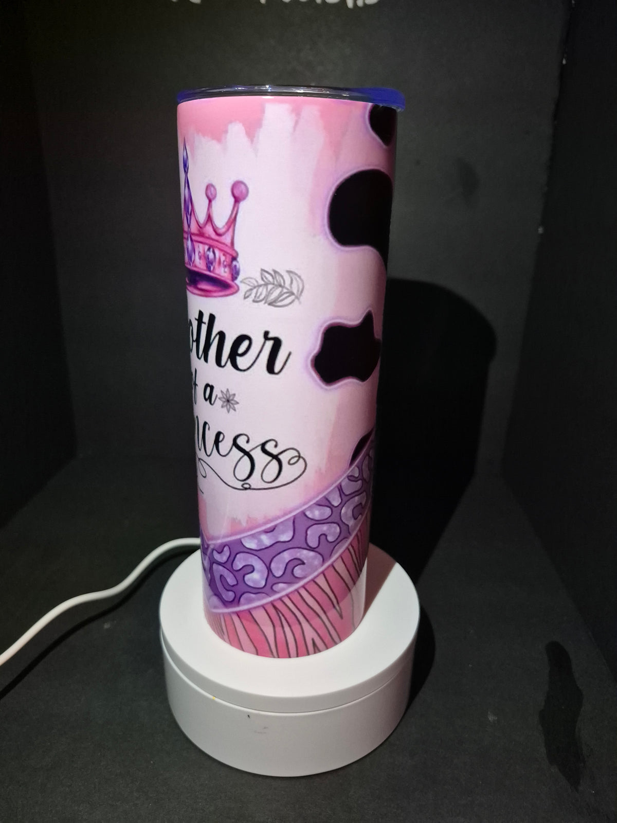 Queen/Princess matching stainless steel tumbler set