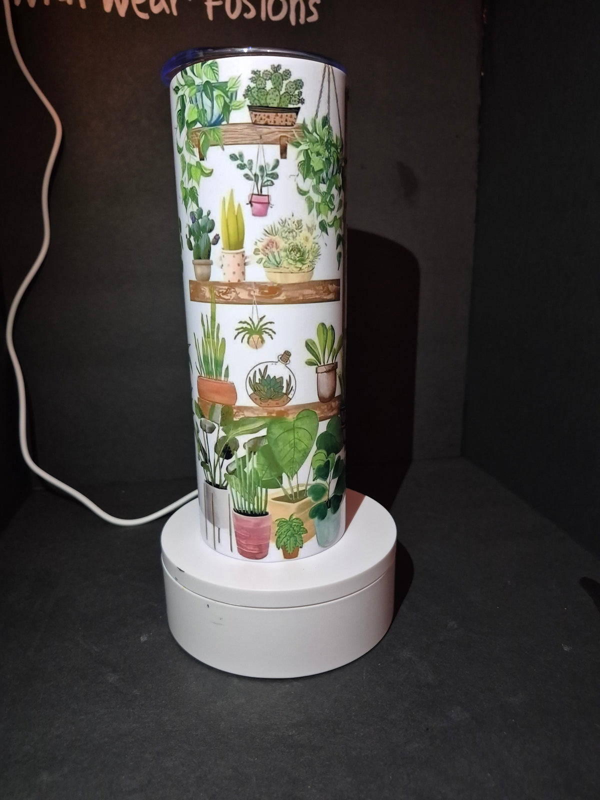 Plantaholic 20 oz double wall stainless steel tumbler