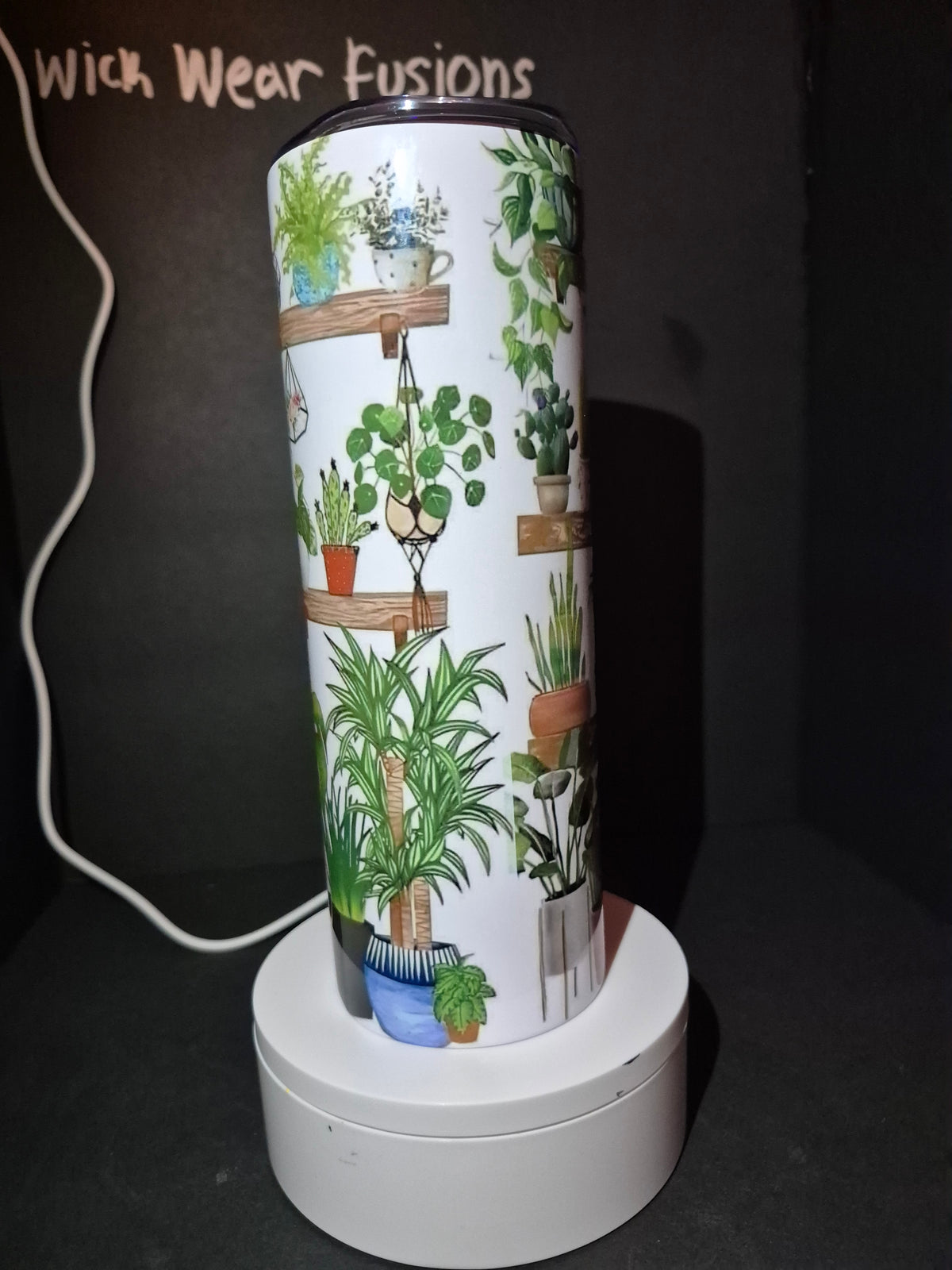 Plantaholic 20 oz double wall stainless steel tumbler